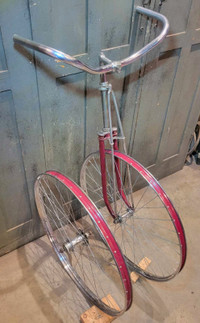 Antique 1929 CCM bicycle truss fork wheels handlebar
