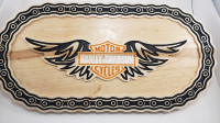 Wall mounted Harley Davidson sign
