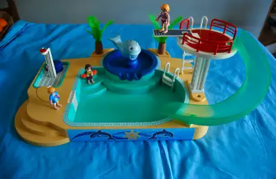 Playmobil- Piscine (5433) avec accessoires., View more