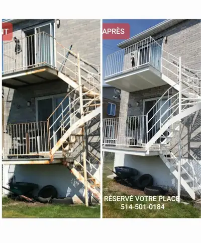 ⭐PEINTURE EXTÉRIEUR ESCALIER BALCONS FER FORGÉ⭐, View more