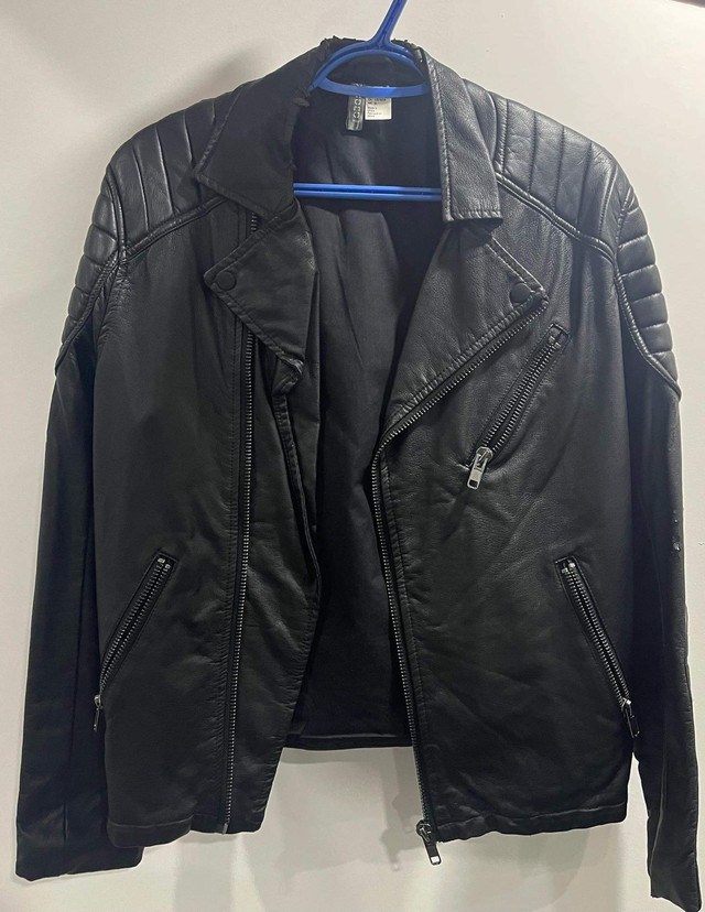 Black Leather Biker Jacket  in Men's in Mississauga / Peel Region