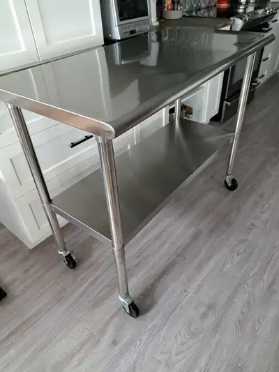 Chariot/îlot de cuisine inox, View more