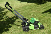 NEW Greenworks 80V Self-Propelled Lawnmower. Used Too