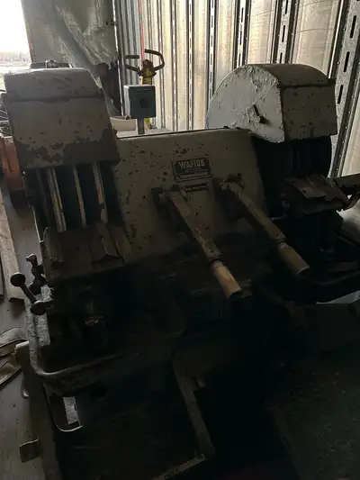 Larger grinder for sharpening all your lathe tooling 575-600 volt 3 phase power the electric motor t...