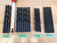 Twist drills, brand new, made in England, $3 - $5 each
