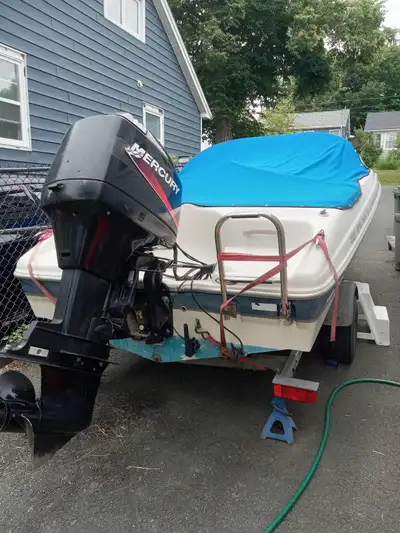 2001 16ft Bayliner Capri. 2003 Mercury 90 hp motor. Trailer inspected. Works good. Phone calls only....