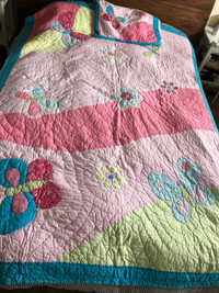 Kids girl comforter set (butterflies, dragonflies)