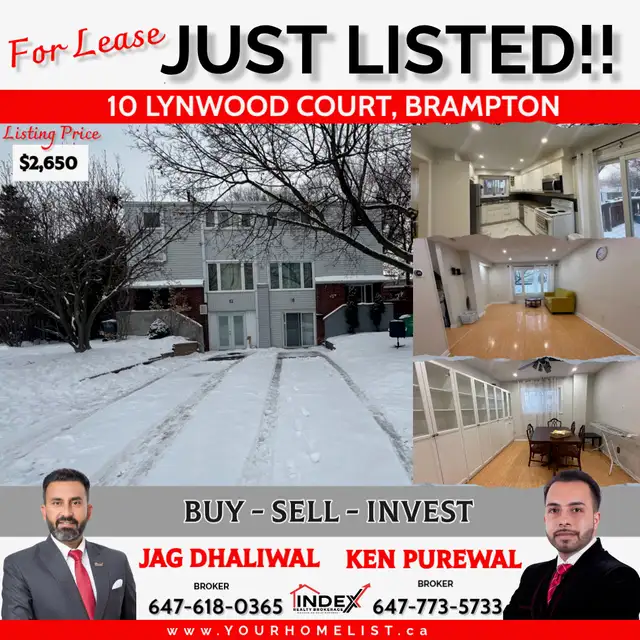 House For Rent in Brampton