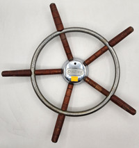 Owens 5-Point Nautical Ship Wooden / Metal Steering Wheel