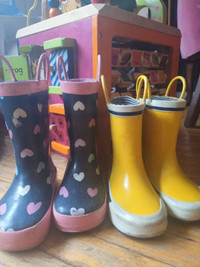 Toddler Rain boots Sz 7 and Sz 8