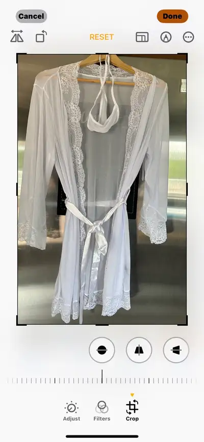 Robe and Thong Lace Set  Set Like New, View more