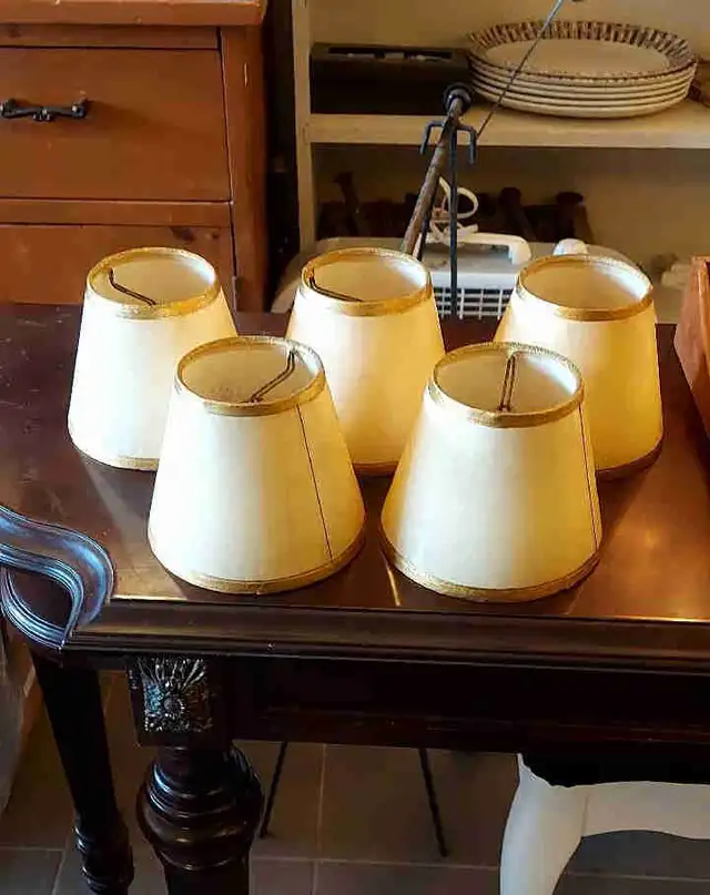 5 vintage lamp shades for chandelier in Indoor Lighting & Fans in City of Toronto - Image 2