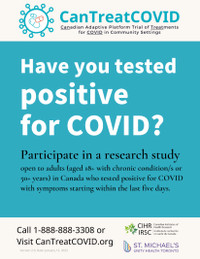 Positive for COVID? Participate in research