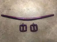 Anodized Purple Handlebars and Pedals