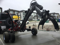 Trailer able backhoe from princess auto