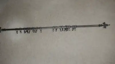 Curtain rod with rings, hardware and screws, View more