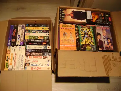 Lot of VHS Tapes - Total of 75 Movies
