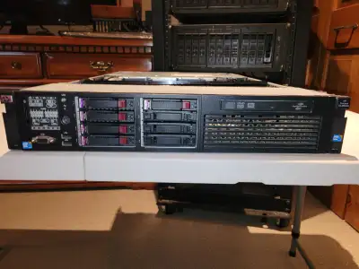 I have two HP DL380 G6 2U comes with dual 460 Watt hot swap PSU's 24GB ram, matched X5650 2.66GHz 12...