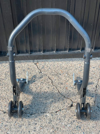 Motorcycle Rear Lift Stand with Dolly Wheels