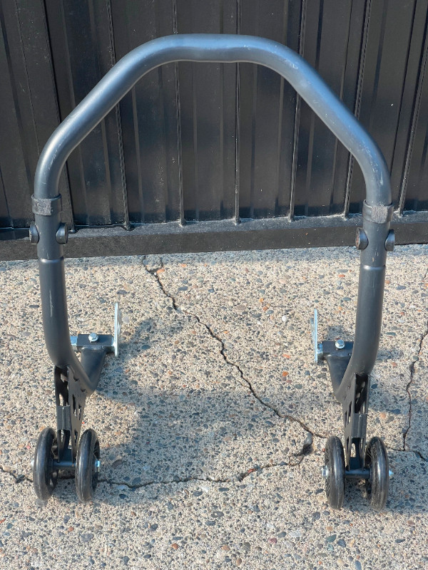 Motorcycle Rear Lift Stand with Dolly Wheels in Motorcycle Parts & Accessories in Burnaby/New Westminster