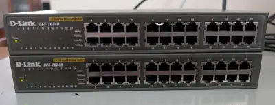 DLINK DES-1024D 24-Port Fast Ethernet Unmanaged Switch (2 UNITS), View more