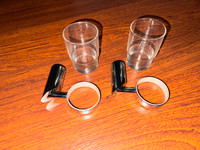 Brass      bathroom glass holders with       glasses