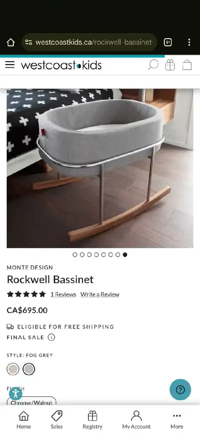 Monte Rockwell bassinet/berceau, View more