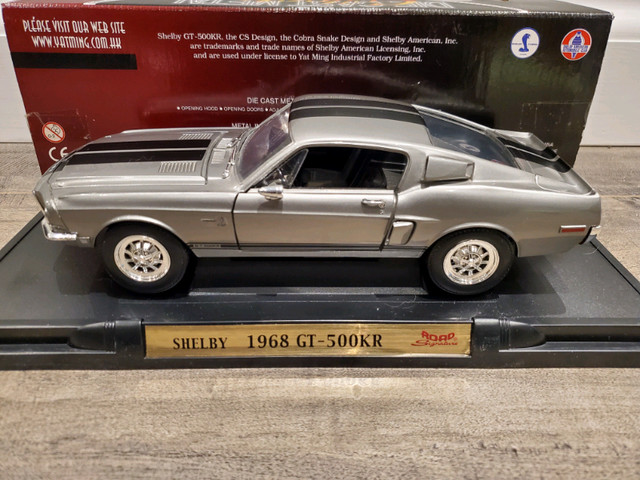 1:18 Diecast Road Legends 1968 Shelby GT-500KR Grey in Arts & Collectibles in Kawartha Lakes