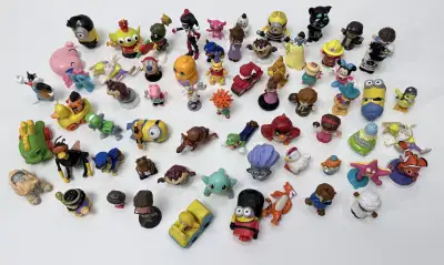Lot of 60+ Cartoon & Movie Toy Character Figurines 2–3”, View more