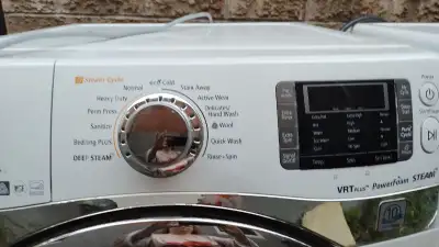 Replaced with a new set, both still working condition, but washer might need some repairs. Starting...