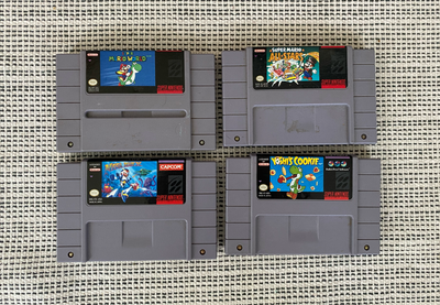 Super Nintendo Games - SNES - Mario All Stars, Megaman X, Yoshi, View more