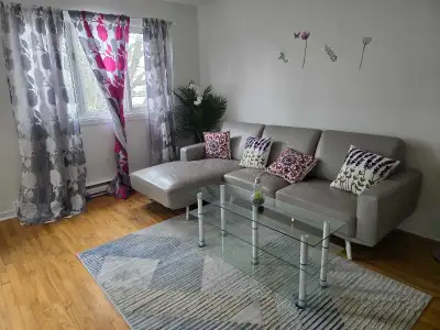 furnished 3 bedroom for short stay , View more