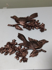 Vintage copper craft birds