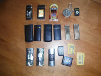 9 Vintage Cigarette Lighters And 4 Lighter Cases