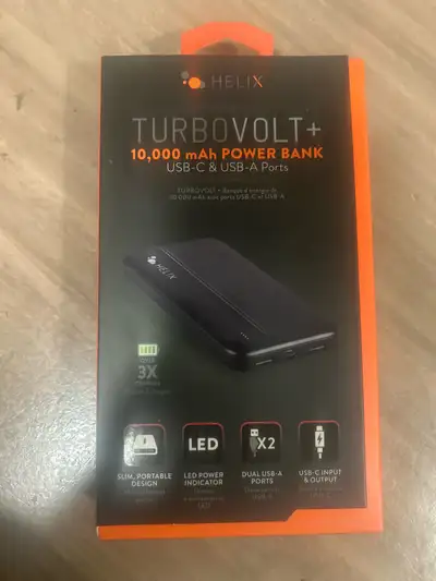 HELIX TURBOVOLT+ 10,000 mah POWER BANK, View more
