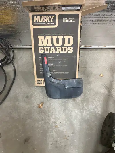 Set of 4 (front and Back) Husky Custom Mud flaps for Ford 2021-2024 F150. Installed and used for a m...