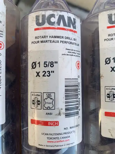 SDS-Max 1-5/8" x 23" Rotary Hammer 4 cutter Carbide Bit Concrete, View more