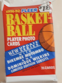 1991-92 Fleer Basketball Update jumbo Packages