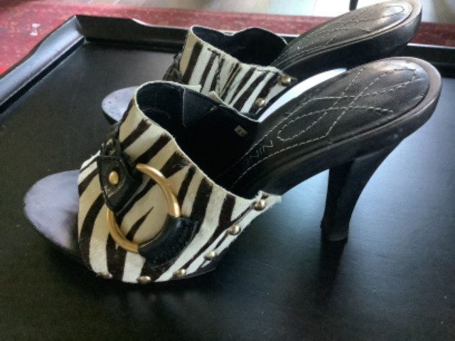 Vintage Nine West Zebra Mule in Women's - Shoes in St. Catharines