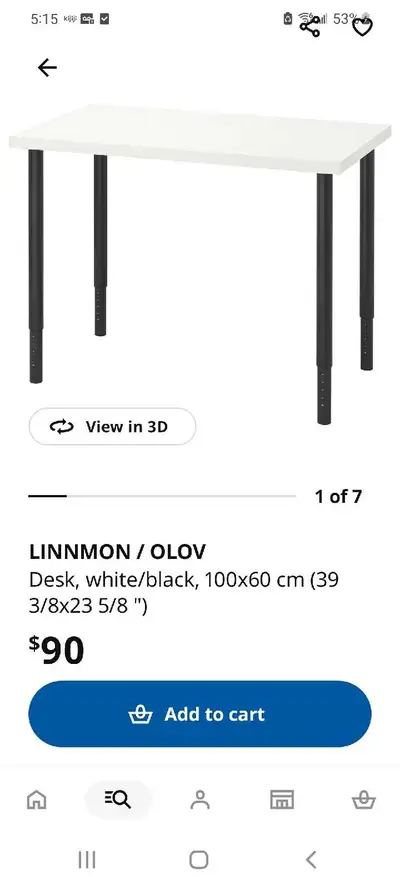 IKEA LINNMON / OLOV Desk, View more