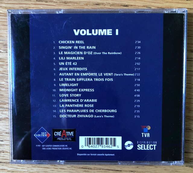 CD 100 ANS DE MUSIQUES DE FILMS VOLUME 1CRÉATIVE PRODUCTION in CDs, DVDs & Blu-ray in Longueuil / South Shore - Image 4