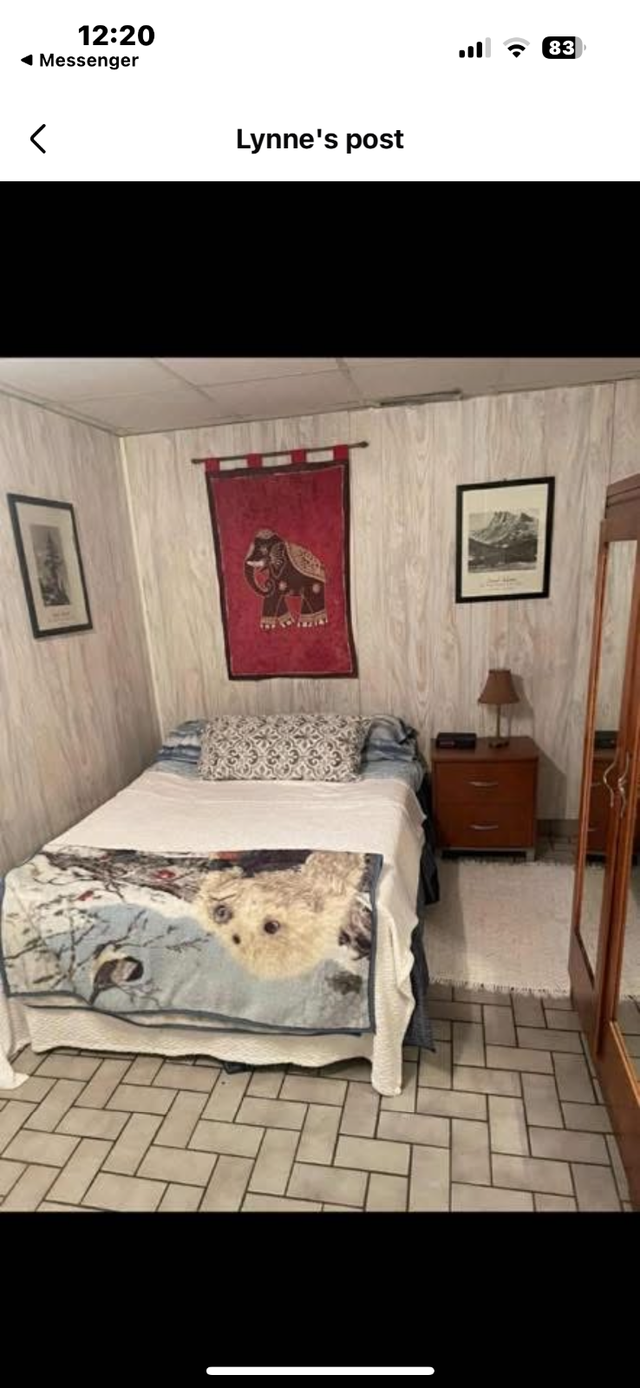 Room for rent. Moncton, near NBCC. Shared 2 bedroom apt.