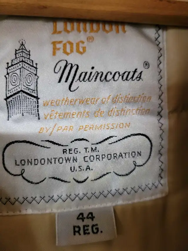 London Fog Beige Winter Jacket Size 44 in Men's in Bedford - Image 3
