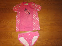 Swim suits and rash guards size 6 and 7 child - various
