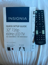 Insignia 32” 720 p 60 hz LED TV