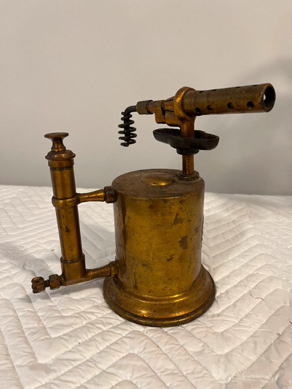Antique Brass Blow Torch in Arts & Collectibles in St. Catharines