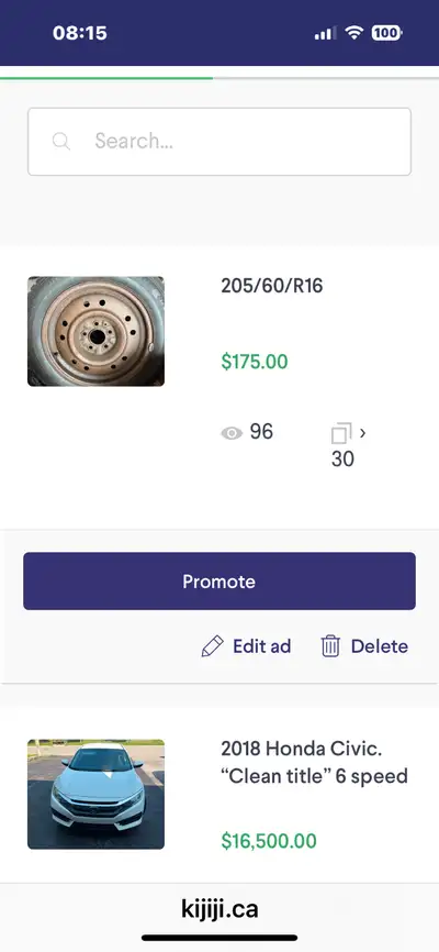 Tires and rims. Came off a Kia. $50 good for 1 more season