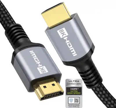 Brand new. 10FT [Please also check my other ads.] HDMI 2.1 Cable 8K Certified 48Gbps 8K 30Hz 60Hz 4K...