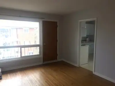 Bright two bedroom apartment with a balcony on the top floor of a six-plex on a quiet street in the...