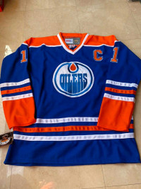 Edmonton Oilers NHL jerseys Messier Kurri Fuhr  $100 each 